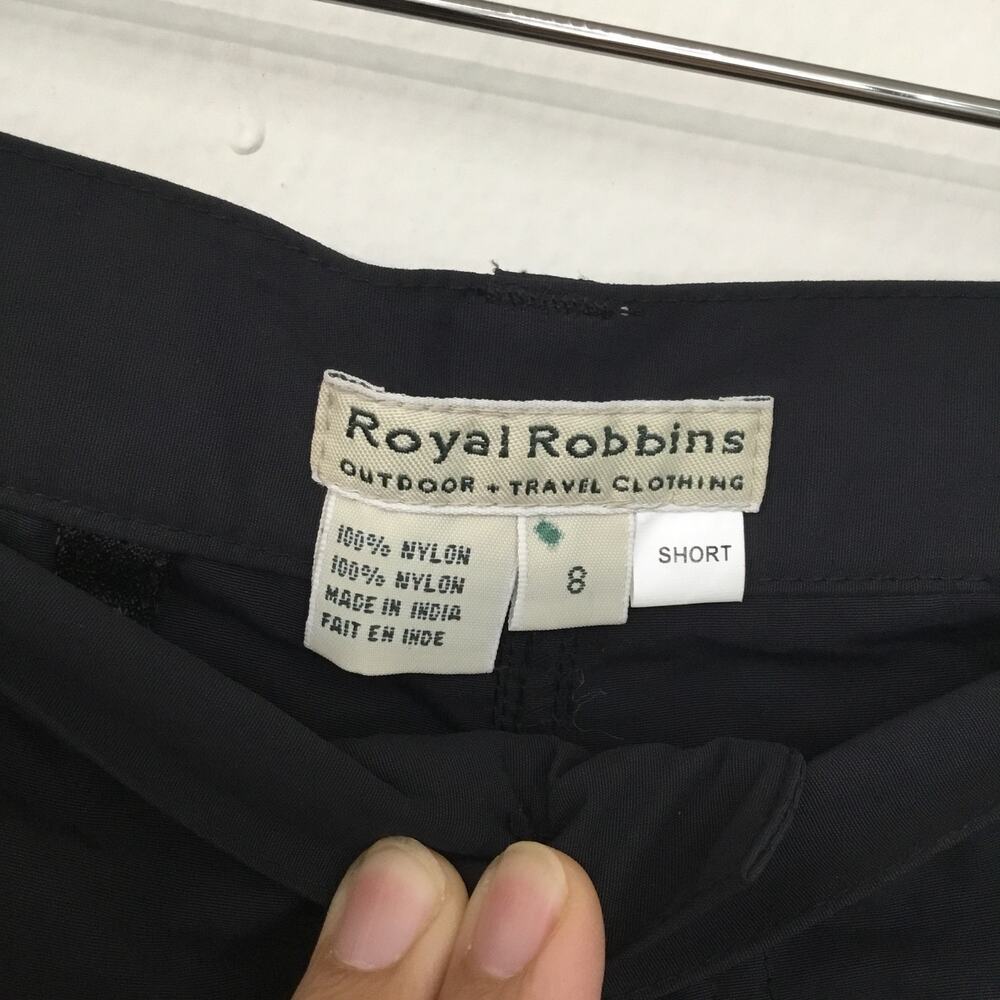Royal Robbins Women's Classic Zip N' Go Pants Short Black Sz 8 - Picture 3 of 12